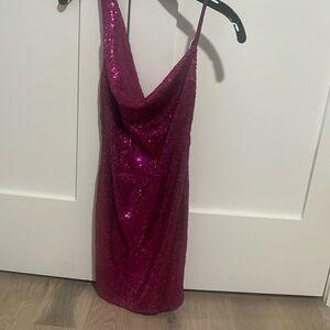 Hello Molly sequin homecoming dress